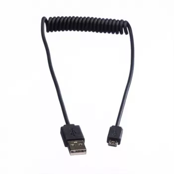 ROLINE USB 2.0 Coiled Cable - A - Micro B - ST/ST 1,0 m - Shielded - USB 2.0 Type Micro B - 1 mm - coiled (11.02.8317)