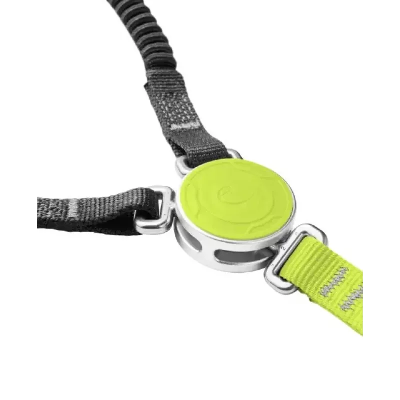 Fall arrest lanyard Edelrid CABLE COMFORT TRI — black/green, 532 g, min user weight 40 kg