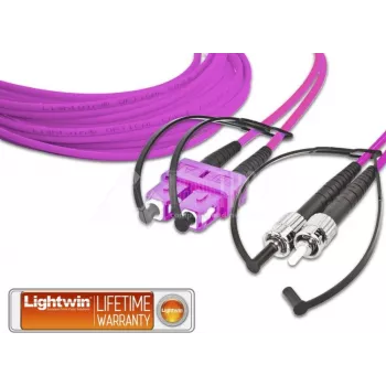 Lightwin LDP-50 SC-ST 5.0 OM4 Fibre Optic Cable 5 m Violet (LDP-50 SC-ST 5.0 OM4)