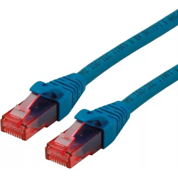 ROLINE - Patch-Cable - RJ-45 (M) to RJ-45 (M) - 3 m - UTP - CAT 6 - Halogen-Free, Moulded, Stranded - Blue (21.15.2543)
