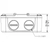 IP66 Waterproof Junction Box ALLNET ALL-CAM2496-LEFN for outdoor camera installations