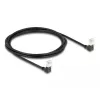 DeLOCK RJ45 Network Cable Cat.6A S/FTP Slim 90° downwards 2 m black
