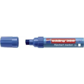 Flipchart marker Edding 388, single tip, round tip 4–12 mm, blue