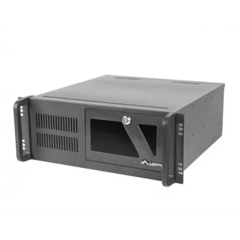 Lanberg SC01-4504-10B Rackmount Server Chassis ATX 450/10 19 inch/4U, Black