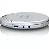 Lenco CD-201SI Portable CD player with audiobook and charging function, silver