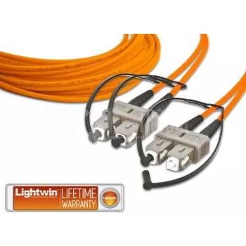 Lightwin - Patch-Cable - SC multi-mode (M) to SC multi-mode (M) - 10 m - Fibre Optic - 50/125 micrometre - OM2 (LDP-50 SC-SC 10.0)