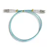 Qoltec - patch cable - LC/UPC Multimode (M) Pour LC/UPC Multimode (M) - 1 M - fibre optic - Duplex - 50 / 125 Microns - OM3 - halogen-free