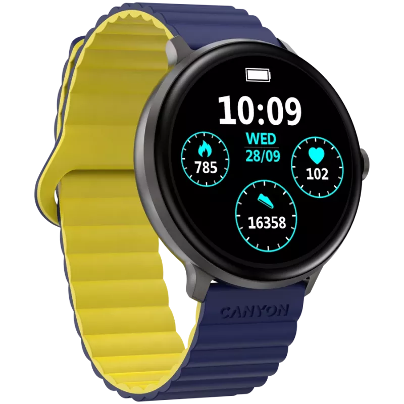 Canyon SW-69 - Jacky - smart watch - BT - color. LTPS display 1.3 - waterproof. IP68 - 25 sports