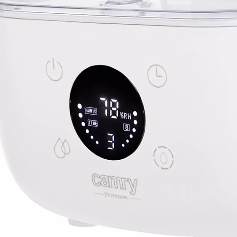 Camry | CR 7973w | Humidifier | 23 W | Water tank capacity 5 L | Suitable for rooms up to 35 m2 | Ultrasonic | Humidification capacity 100-260 ml/hr | White