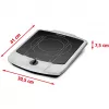 Hotplate glass ceramic CT 2200/E stainless steel/black