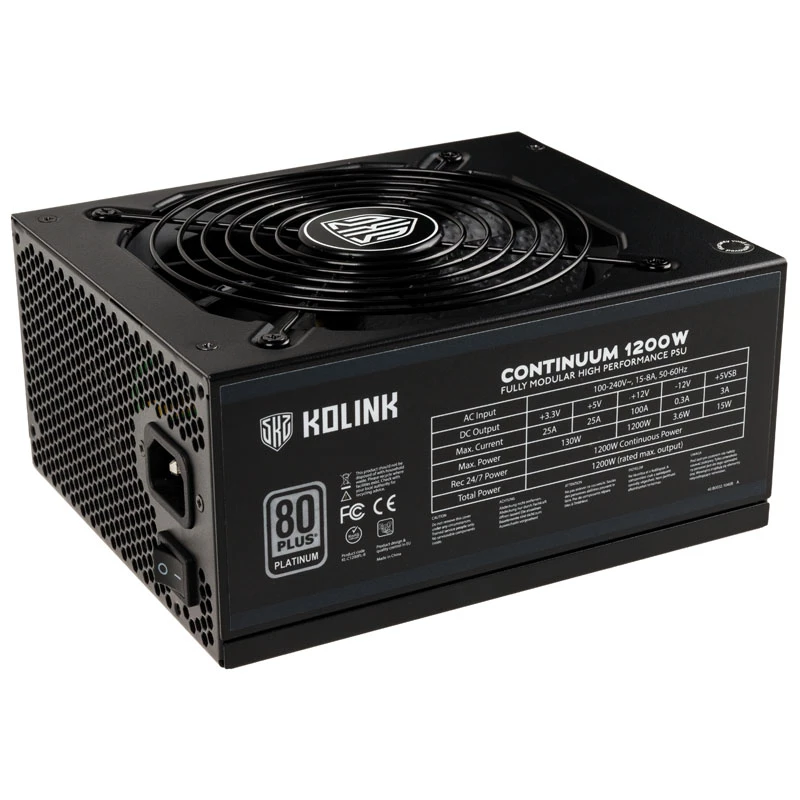 Power supply Kolink Continuum 80 PLUS Platinum modular 1200W