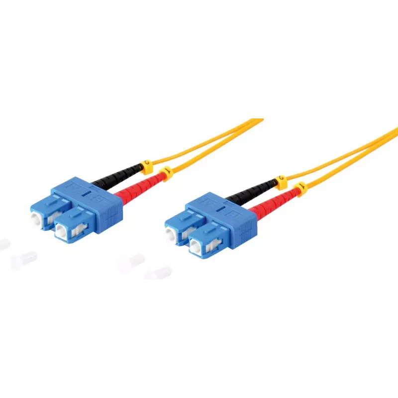 Fiber optic duplex patch cable ShiverPeaks 77825 SC/SC 9/125µm OS1/OS2 5.0 m