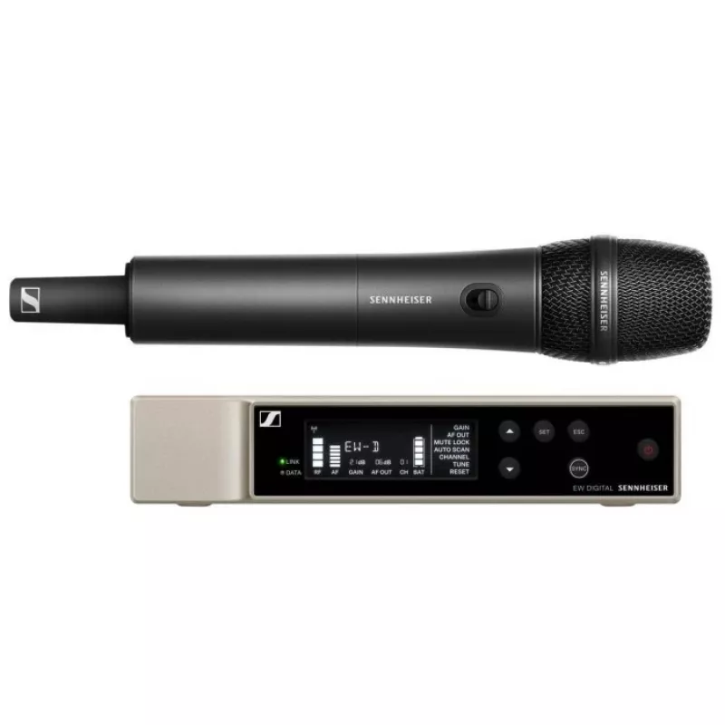 Wired dynamic vocal microphone Sennheiser EW-D 835-S with UHF wireless system, cardioid, max SPL 154 dB, Bluetooth, XLR-3