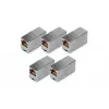 RJ45 Modular Coupler Digitus DN-93901-5 5 pieces Gold Plated Silver