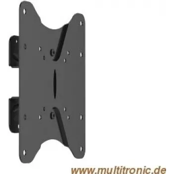Equip 23 inch-42 inch Slim TV Wall Mount Bracket, 106.7 cm (42 inch), 75 x 75 mm, 200 x 200 mm, -15 - 10°, Steel, Black