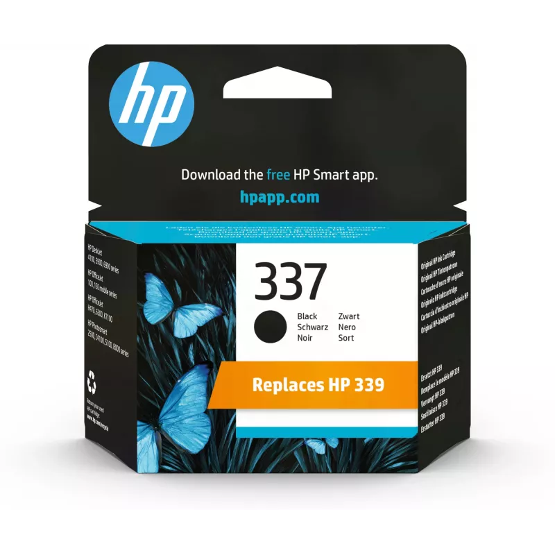 HP 337 Black Original Ink Cartridge, Black, 1 pc(s), 420 pages
