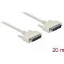 Serial cable DELOCK 84539, D‑Sub 25‑pin to D‑Sub 25‑pin, beige, 20 m