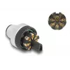 DeLOCK M12 Connector A-coded 8 pin male screw connection