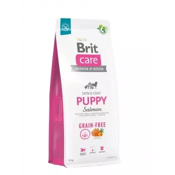 Dry Dog Food Brit Care Puppy Potato & Salmon 12 kg — Grain Free, 30% Protein, For Puppies up to 12 Months