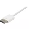 DisplayPort to DVI adapter cable Sharkoon 0.15 m white — DisplayPort 1.2 to DVI
