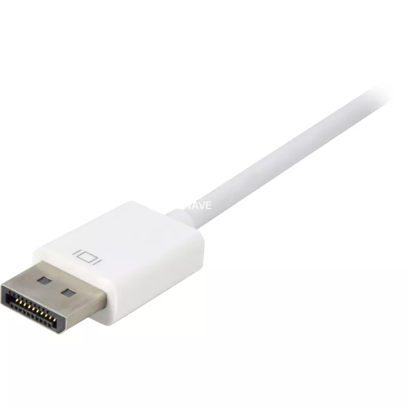 DisplayPort to DVI adapter cable Sharkoon 0.15 m white — DisplayPort 1.2 to DVI