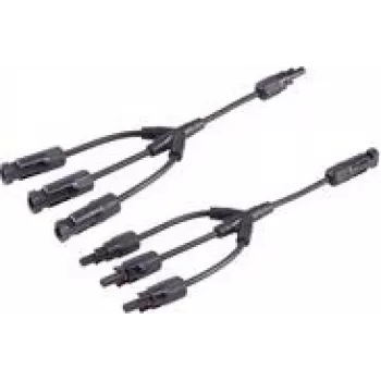 shiverpeaks ®-PV4 T-Adapter Cable Set, 3/1, 4mm², black/black, 30cm (BS02-21033)