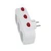 Power splitter ESPERANZA ELK307W — 3-socket switched indoor adapter, Type E plug, 220–240V, 16A, 3680W, white