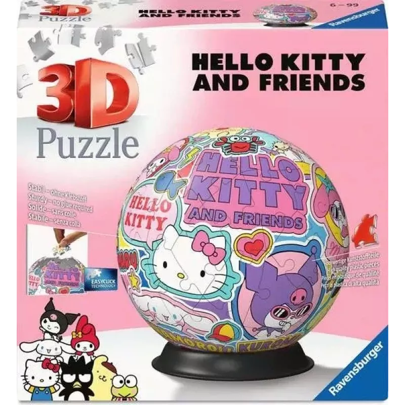 Puzzle Ravensburger Hello Kitty 72 pieces Recommended age 6 to 99
