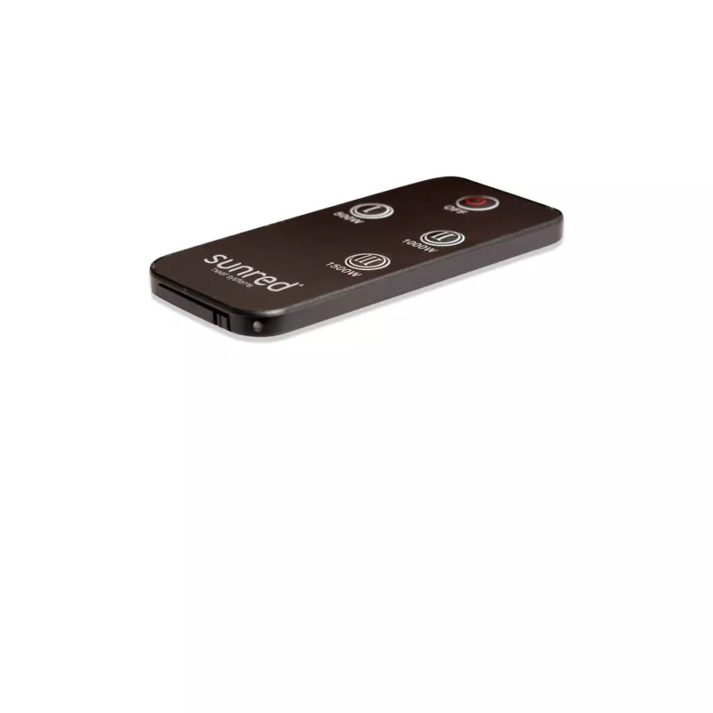Infrared heater SUNRED RDS-15W-B Fortuna Wall 1500 W, black, IP55, wall-mounted