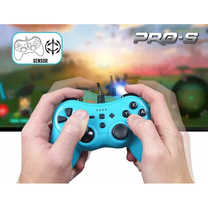 Wired controller SUBSONIC SA5488-1 Neon Blue — for Nintendo Switch, wired connection