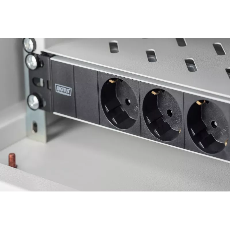 Aluminium Outlet Strip Digitus DN-95411 3 Safety Outlets 2m