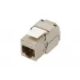 Extralink Keystone CAT6A STP RJ45 angled metallic keystone jack, single-port