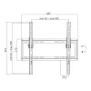 TV wall mount, tilt, VESA, 32-55, max. 35kg