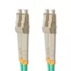 Qoltec - patch cable - LC/UPC Multimode (M) Pour LC/UPC Multimode (M) - 1 M - fibre optic - Duplex - 50 / 125 Microns - OM3 - halogen-free