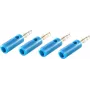 shiverpeaks BS56200-4B Wire Connector Banana Blue (BS56200-4B)