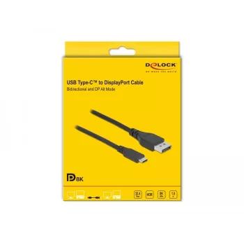 USB Type-C to DisplayPort Cable DeLOCK 86040 8K 60 Hz 1.5 m