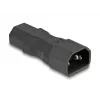 Power Adapter DeLOCK IEC 60320 C14 to C13 Plug Socket 10A Straight Black
