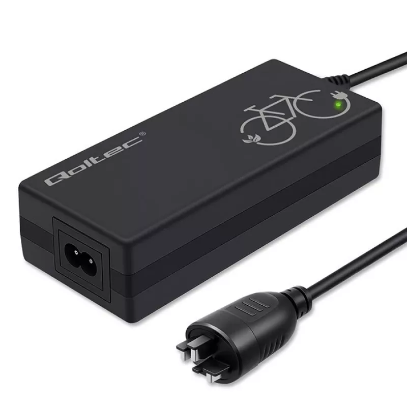 Charger for e-bike 36V/42V 2A with Bosch 3‑pin plug QOLTEC