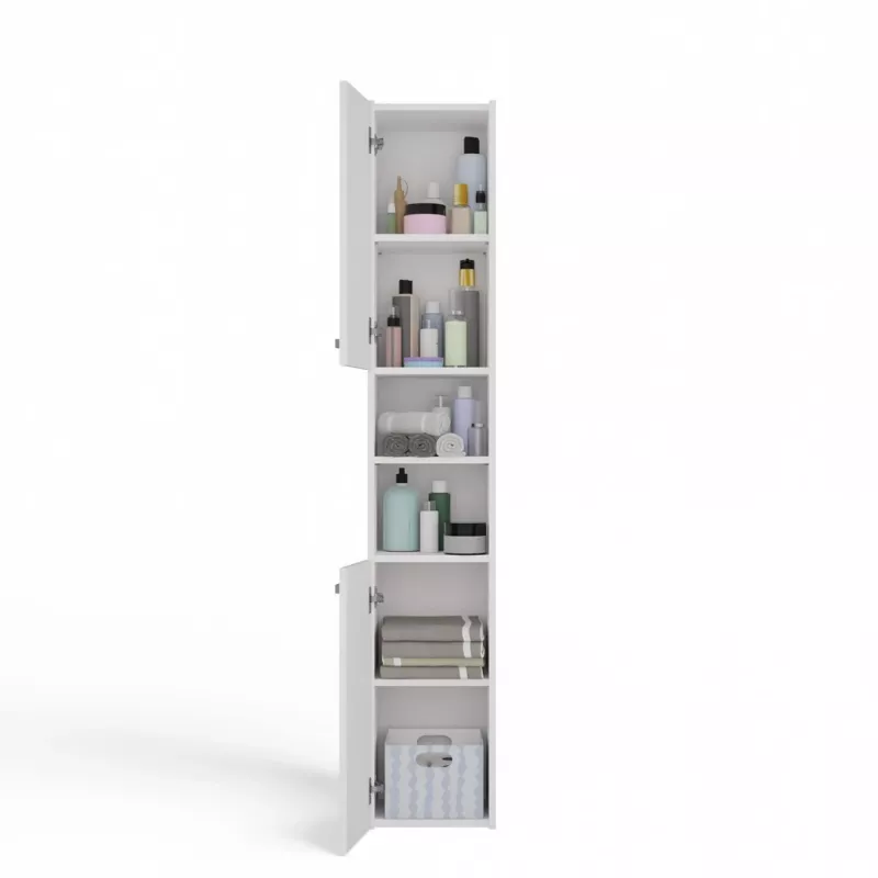 Topeshop S30 white bathroom storage cabinet White