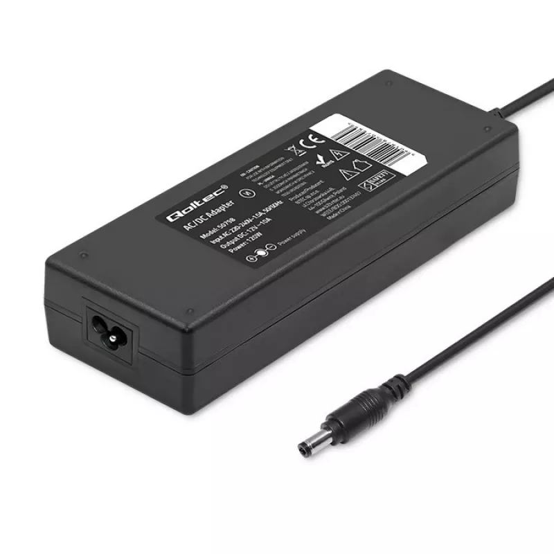 Qoltec 120W Desktop Power Supply | 12V | 10A | 5.5*2.5 | + power cable