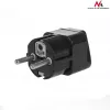 Power Plug Adapter Maclean MCE155 NEMA 5-15P Type E FR Black