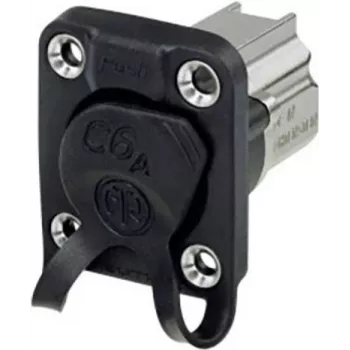 Neutrik NE8FDX-Y6-W Wire Connector RJ-45 Aluminium - Black (NE8FDX-Y6-W)