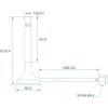 Antenna Teltonika PR1KRT25 2.5 dBi RP-SMA 2.4-2.5 GHz