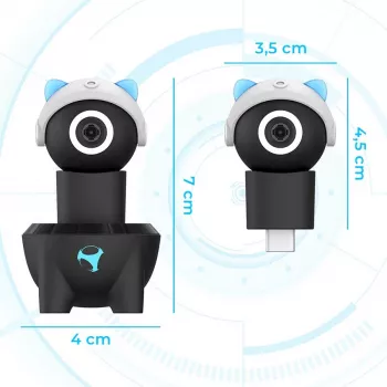Subsonic Playcam 1080 2in1 HD Mini Camera For Nintendo Switch 2 Light Blue