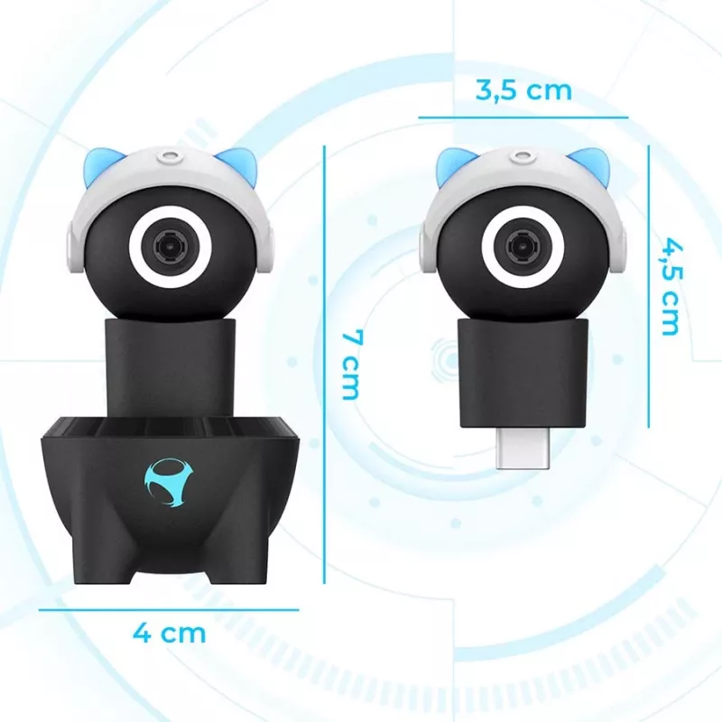 Subsonic Playcam 1080 2in1 HD Mini Camera For Nintendo Switch 2 Light Blue
