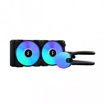 All-in-one liquid cooler Fractal Design Lumen S24 v2 RGB — 240mm radiator, 120mm RGB fans, Black