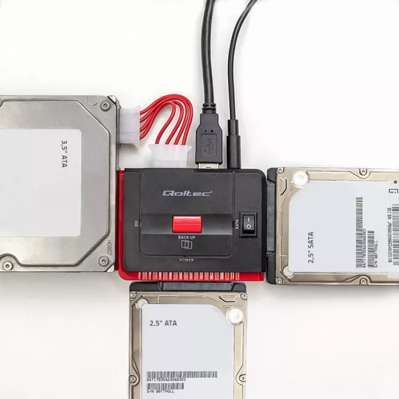 USB 3.0 to IDE SATA III Adapter QOLTEC 50645