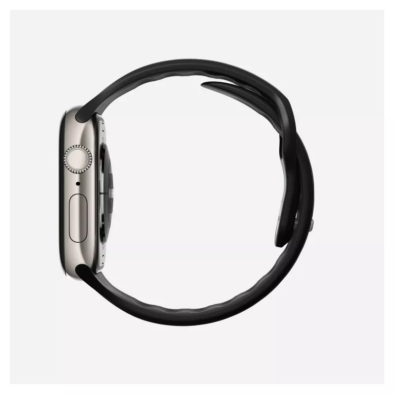 Watch band Nomad Tempo Band Black Rubber, 18 mm width, fits wrists 135–175 mm