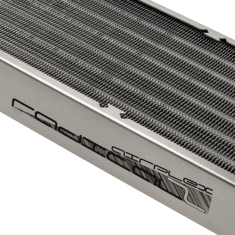 Radiator block Aqua-Computer 33705 — Aluminium/Copper/Stainless steel, 320×140×40 mm, grey/silver
