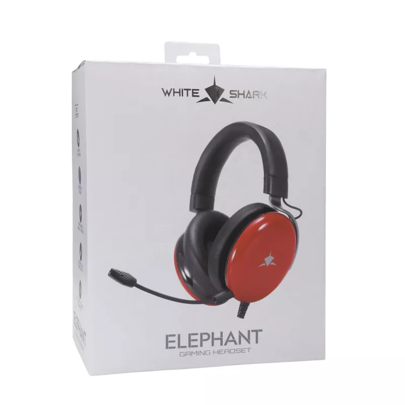 Headphones White Shark GH-2540 Elephant Red